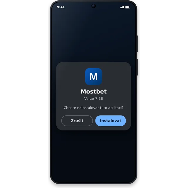 Instalace Mostbet APK 7.18 na telefonu s Androidem